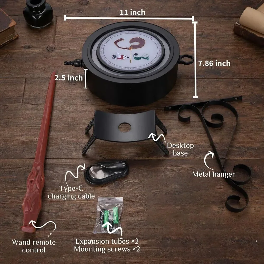 9 3/4 LED Table or Wall Lamp with Wand Remote, Double-Sided RGB Lamp NEW